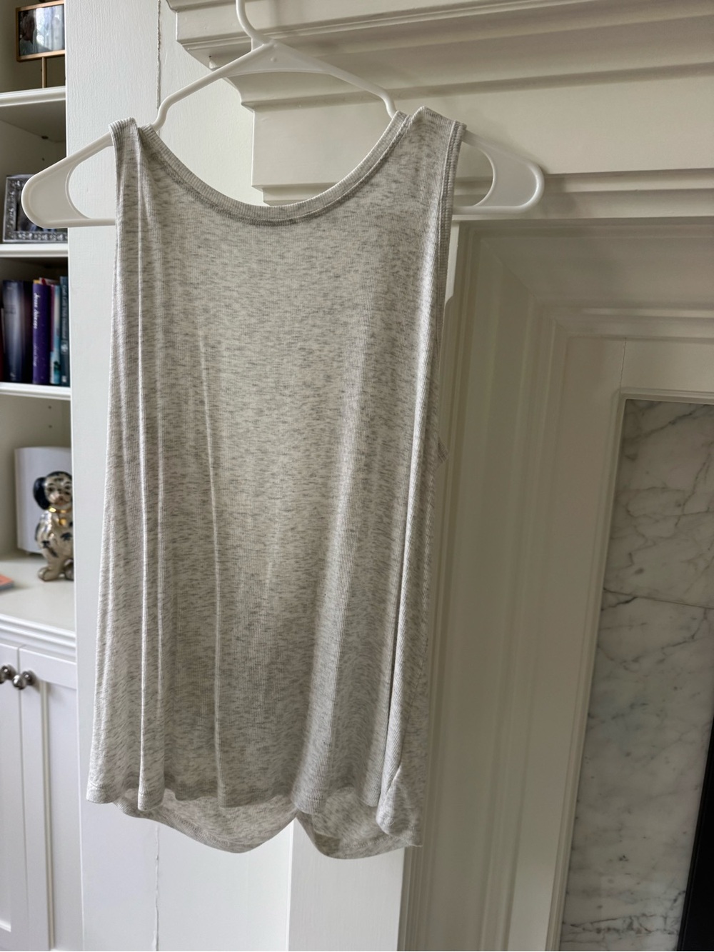 Athleta Heather Light Gray Sleeveless Tank